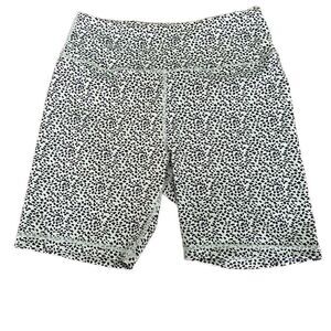 Bike Shorts Green Black Large Animal Print